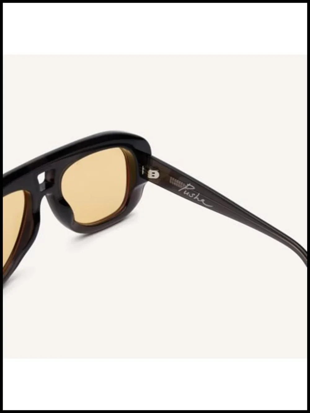 Chunky Aviator Sunglasses with Custom Etched Lens
